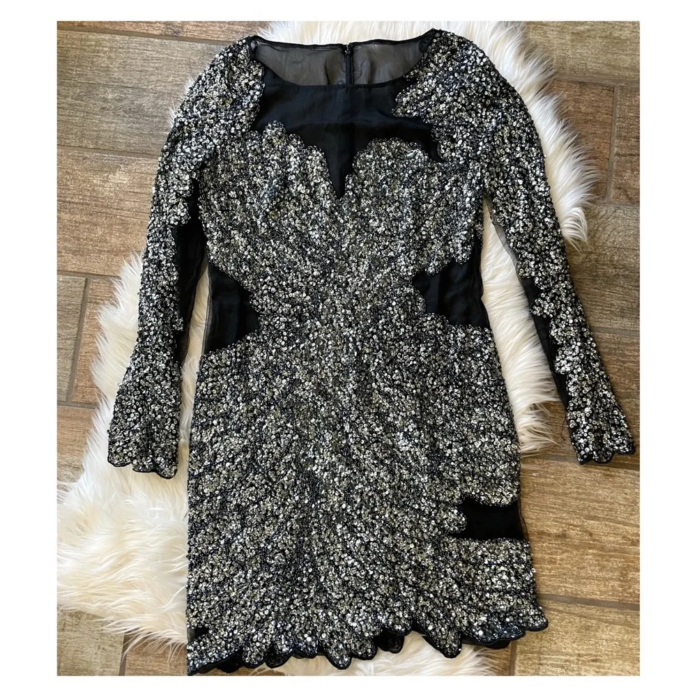 Basix Black Label Beaded Dress - Picture 4 of 5